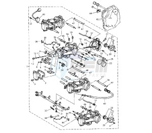 YZF SP 750 drawing CARBURETOR