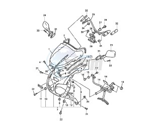 YZF SP 750 drawing COWLING