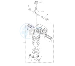 YZF R1 1000 drawing REAR SUSPENSION