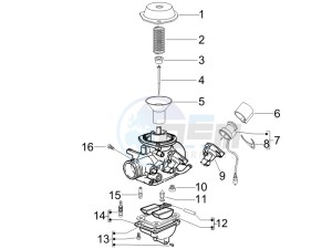 LXV 125 4T Navy (Euro 3) drawing Carburetor components