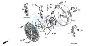 TRX500FMA Australia - (U) drawing COOLING FAN