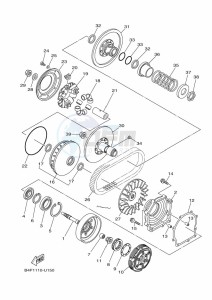 YFM700FWB KODIAK 700 (B6KE) drawing CLUTCH