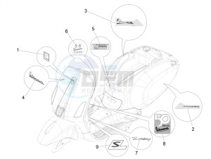 PRIMAVERA 50 4T 3V 25 KMH NOABS E4 25 kmh (EMEA) drawing Plates - Emblems