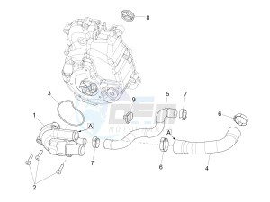 GTV 300 4T 4V ie Touring (NAFTA, APAC) (CN, USA) drawing Cooler pump