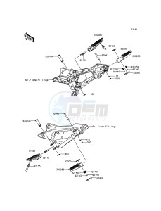 Z800 ZR800AEF FR GB XX (EU ME A(FRICA) drawing Footrests