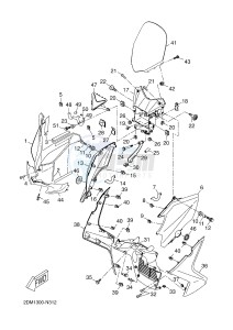 YP125R X-MAX125 (2DM7 2DM7) drawing WINDSHIELD