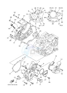 YFM250R YFM25RB RAPTOR 250 (1BTG 1BTH 1BTJ) drawing CRANKCASE COVER 1