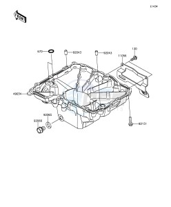 Z1000 ZR1000FFF FR GB XX (EU ME A(FRICA) drawing Oil Pan