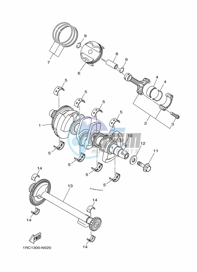 CRANKSHAFT & PISTON