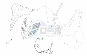 Sport City Street 300 4t 4v e3 drawing Front body - Front cover