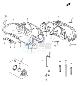 AN250 (E2) Burgman drawing SPEEDOMETER (MODEL K5 K6 E2,E19,E38,IMOBI)