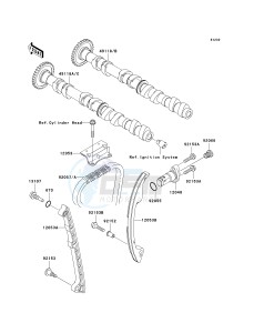 JT 1500 A [STX-15F] (A6F-A9F) A8F drawing CAMSHAFT-- S- -_TENSIONER