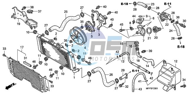 RADIATOR (CB1300A/CB1300S A)