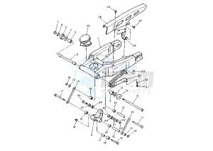 FZR 1000 drawing REAR ARM