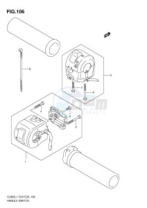 VL800 (E3-E28) VOLUSIA drawing HANDLE SWITCH