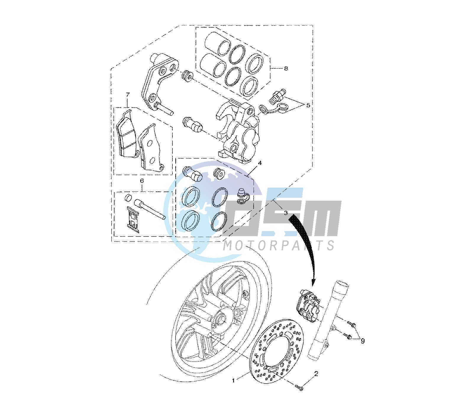 FRONT BRAKE CALIPER