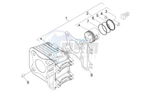 Sport City One 50 4t 4v USA-Canada USA CANADA drawing Cylinder