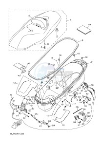 YP400RA X-MAX 400 ABS (BL11 BL11 BL11 BL11) drawing SEAT