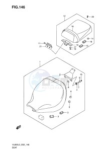 VL800 INTRUDER EU drawing SEAT