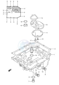 GSX750F (E2) drawing OIL PAN