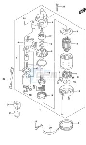 DF 250 drawing Starting Motor