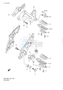 GSF-1250 BANDIT EU drawing FOOTREST