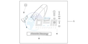 CBR1000RAA BR / ABS - (BR / ABS) drawing HUGGER CANDY TAHTIAN BLUE