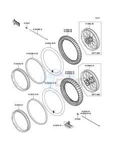 KX85 / KX85 II KX85-A5 EU drawing Tires