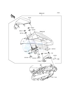 NINJA_250SL_ABS BX250BFSA XX (EU ME A(FRICA) drawing Accessory(Single Seat Cover)