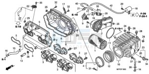 CB1300SA9 France - (F / ABS BCT CMF MME TWO TY2) drawing AIR CLEANER