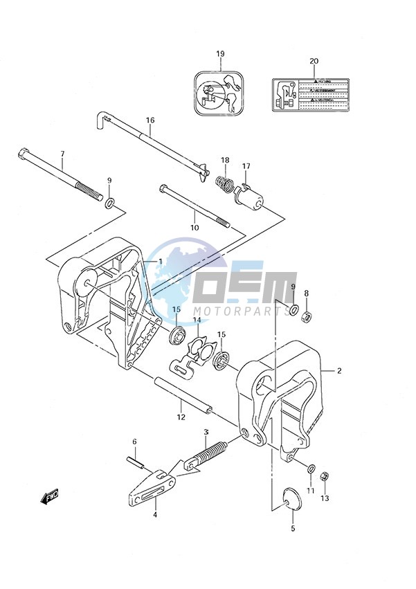 Clamp Bracket Non-Remote Control