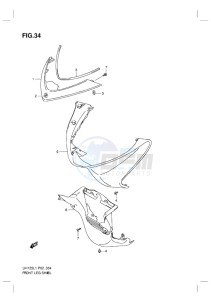 UH125 BURGMAN EU drawing FRONT LEG SHIELD