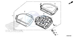 CBR1000SAG CBR1000 ED drawing METER