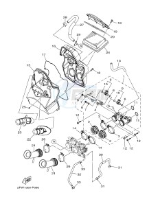 XP500A T-MAX 530 (2PW2) drawing INTAKE