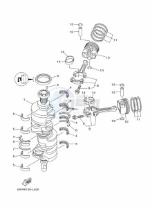 F350AETU drawing CRANKSHAFT--PISTON