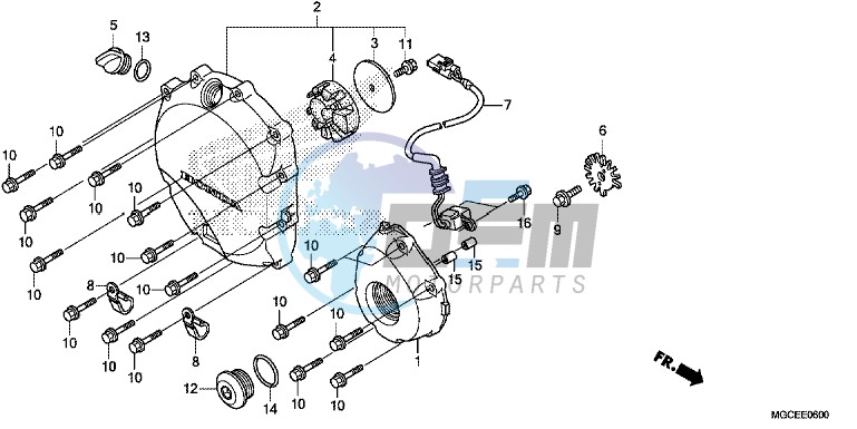 RIGHT CRANKCASE COVER