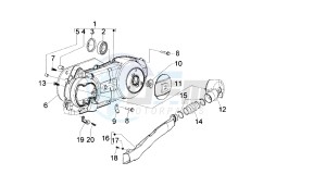 BOULEVARD - 150 CC 4T E3 drawing CLUTCH COVER