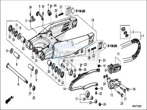 CRF250RH Europe Direct - (ED) drawing SWINGARM