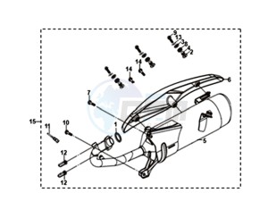 SYMPHONY ST 125 (L8) EU drawing EXHAUST