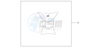 CBR1000RAA UK - (E / ABS HRC MKH) drawing TANK PAD