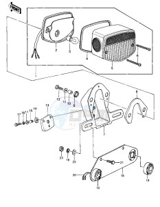 KZ 1000 C [POLICE 1000] (C2-C4) [POLICE 1000] drawing TAILIGHT -- 79-81 C2_C3_C4- -