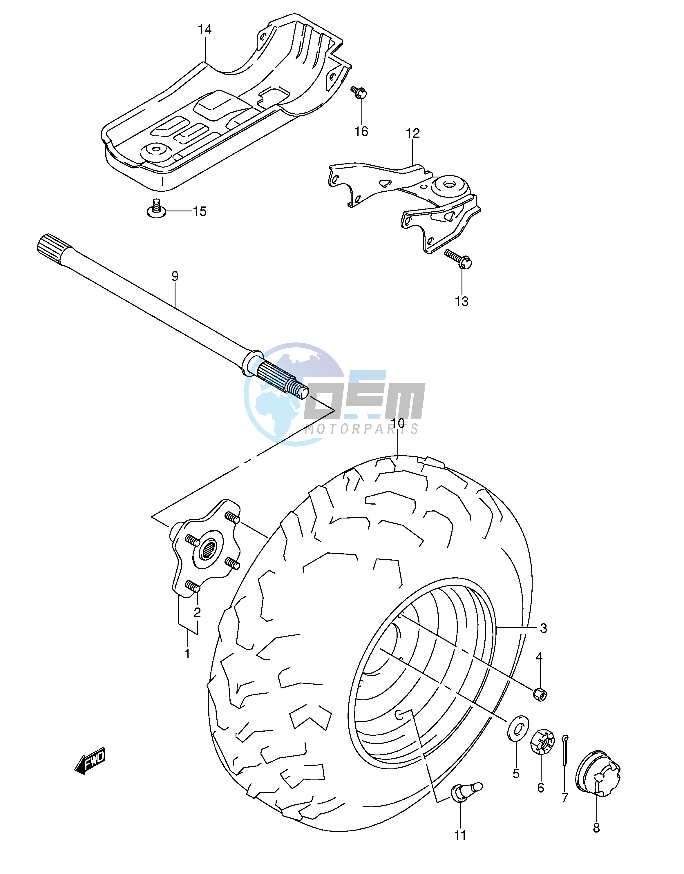 LEFT REAR WHEEL