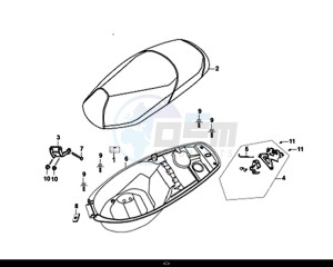 SYMPHONY CARGO 50 (AY05W7-EU) (L7-M0) drawing SEAT REAR GRIP