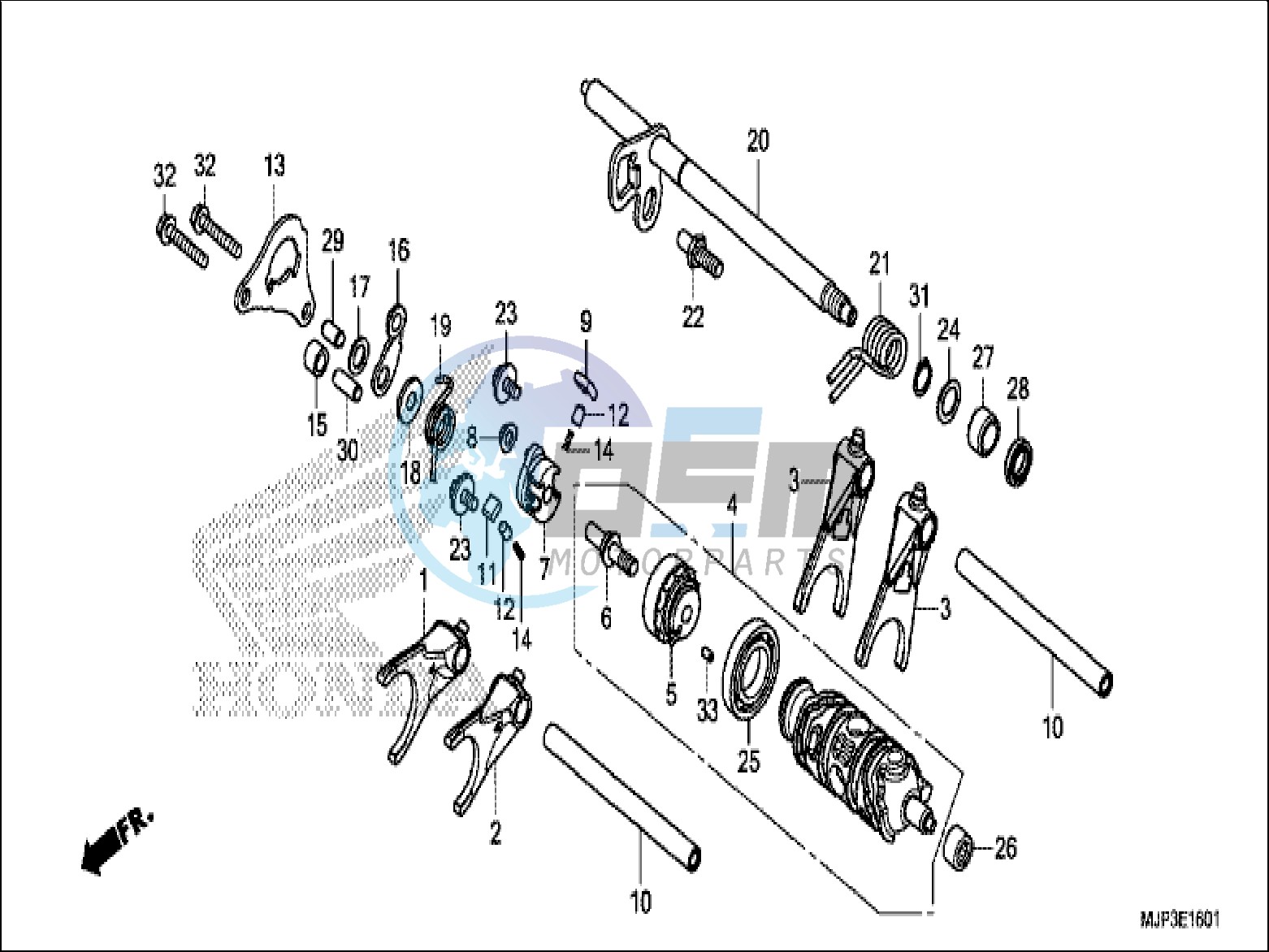 GEARSHIFT DRUM (CRF1000D)