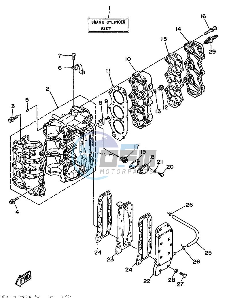 CYLINDER--CRANKCASE