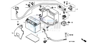 XL700VAB TRANSALP E drawing BATTERY