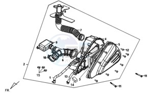 SYMPHONY SPORT 50 drawing AIRFILTER