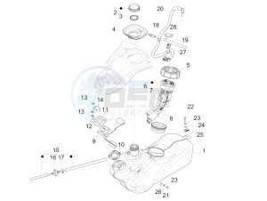 946 ARMANI 125 4T 3V ABS E3 (EMEA, APAC) drawing Fuel tank