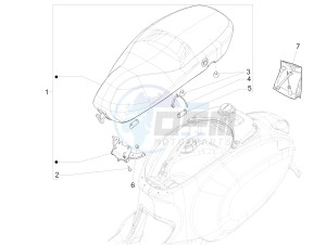 SPRINT 50 4T-3V E2 NOABS (NAFTA) drawing Saddle/seats