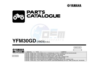 YFM300 RAPTOR 300 (1SC5) drawing .1-Front-Page